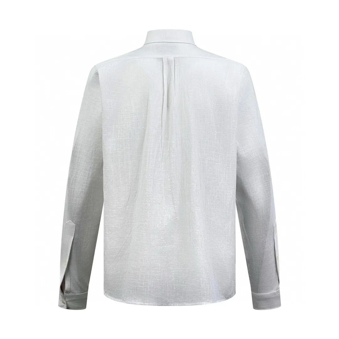 P420 Ralph Lauren/Ralph Lauren classic logo embroidered linen shirt [ready in stock] S M L XL